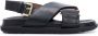 Marni Fussbet sandalen met gekruiste bandjes Zwart - Thumbnail 1