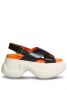 Marni Fussbett sandalen met plateauzool Zwart - Thumbnail 1