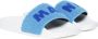 Marni Kids Badstof slippers met logo Blauw - Thumbnail 1