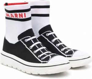 Marni Kids High-top sneakers Zwart