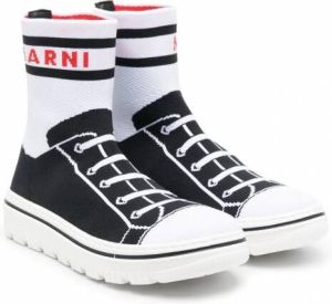 Marni Kids High-top sneakers Zwart