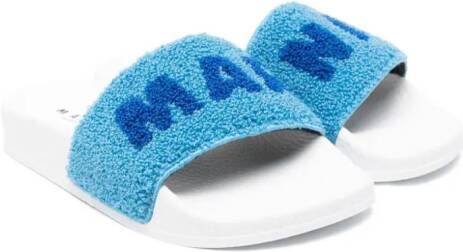 Marni Kids Sokken met logo Blauw
