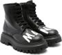 Marni Kids Leren combat boots Zwart - Thumbnail 1