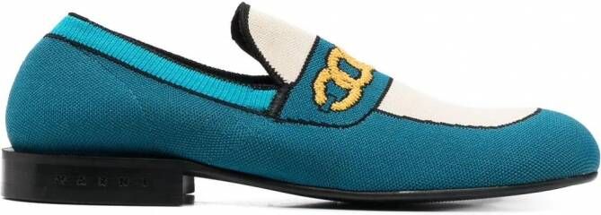 Marni Loafers met ronde neus Blauw