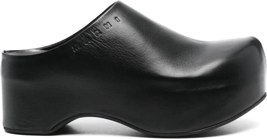 Marni 75 mm Sabot klompen Zwart