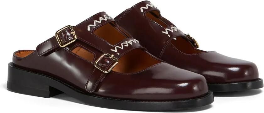 Marni Bambi 3.0 leren loafers met dubbele gesp Rood - Foto 3