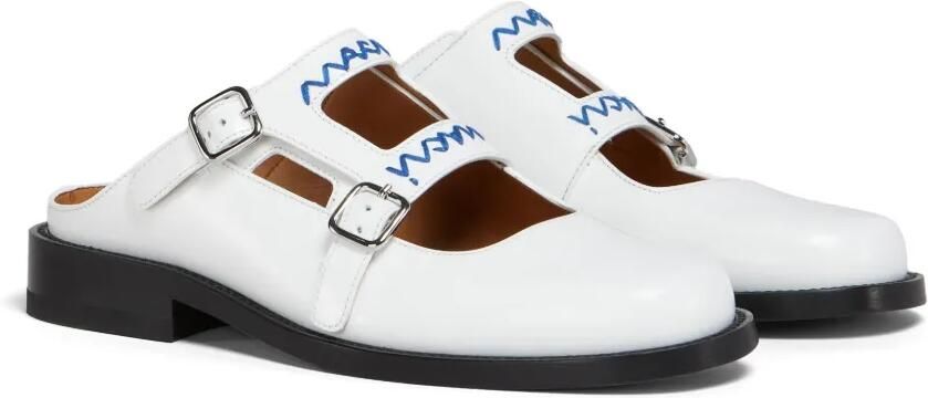 Marni Bambi 3.0 leren loafers met dubbele gesp Wit - Foto 4