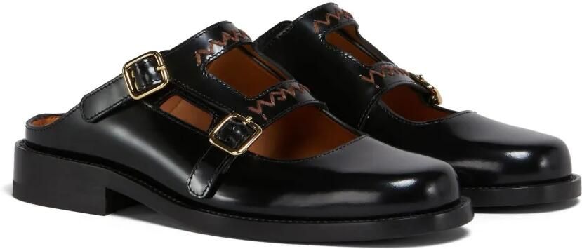 Marni Bambi 3.0 leren loafers met dubbele gesp Zwart - Foto 4