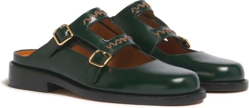Marni Bambi 3.0 leren loafers met gesp Groen - Foto 4