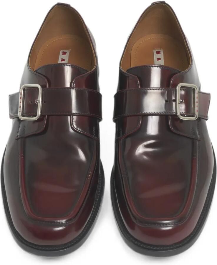 Marni Bambi leren gespschoenen Rood - Foto 4