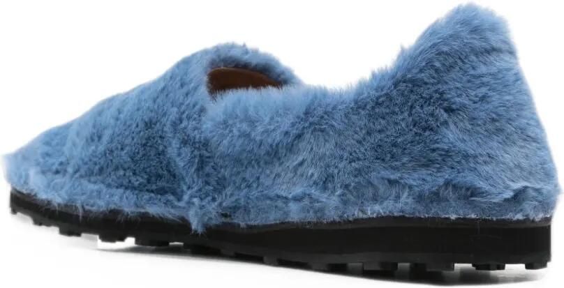 Marni faux-fur loafers Blauw - Foto 2