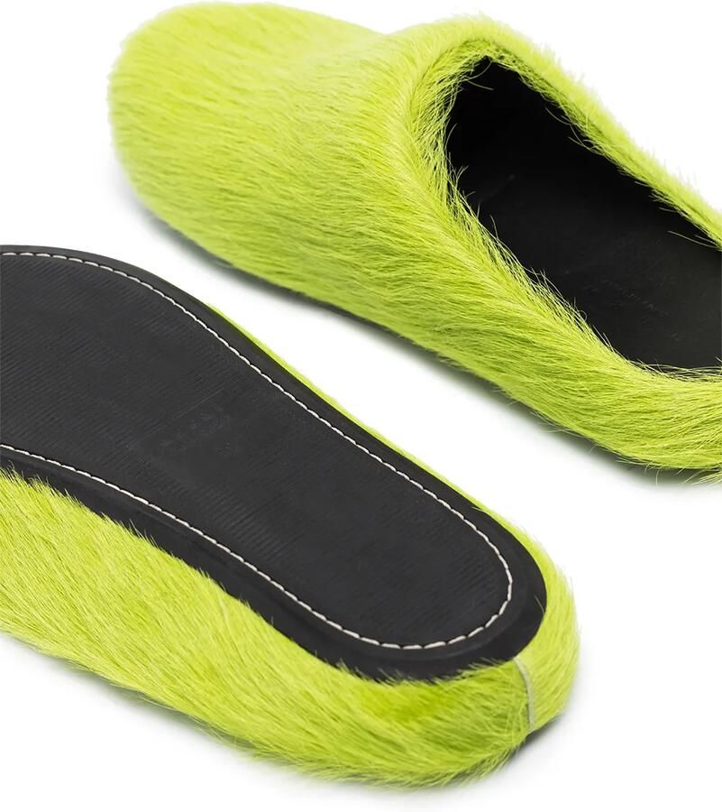 Marni Fussbett muiltjes met ronde neus Groen - Foto 2