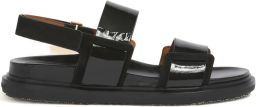 Marni Fussbett sandalen met dubbele bandjes Zwart