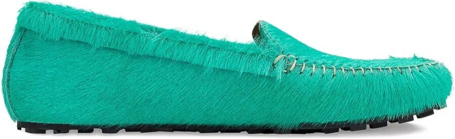 Marni "Green" geborstelde loafers Groen