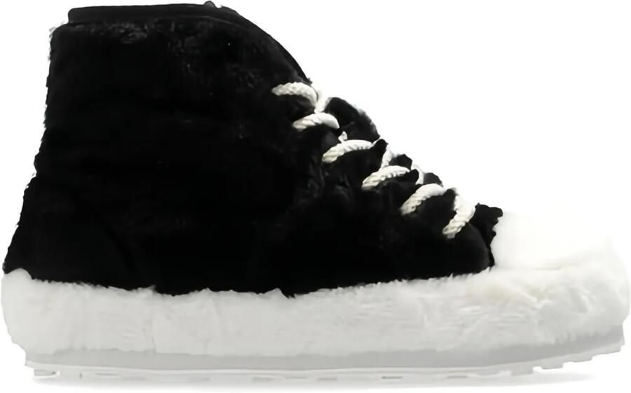 Marni High-top sneakers met imitatiebont Zwart
