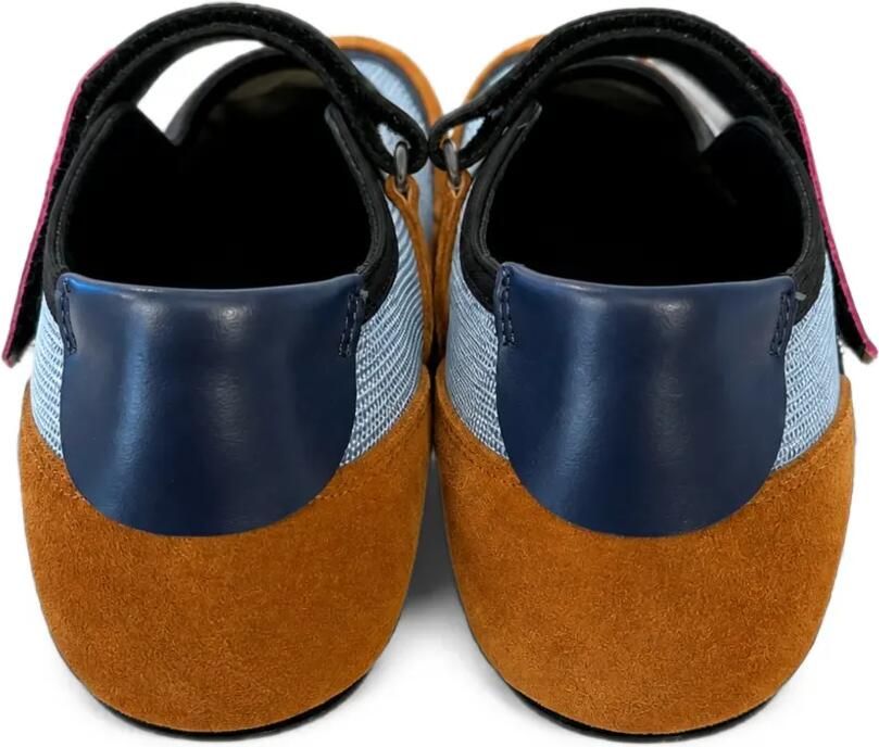 Marni Kids Ballerina's met klittenband en logoprint Blauw - Foto 2