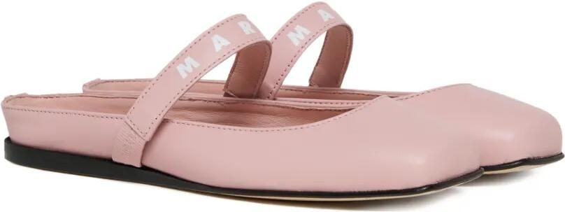 Marni Kids Ballerina's met logoband Roze