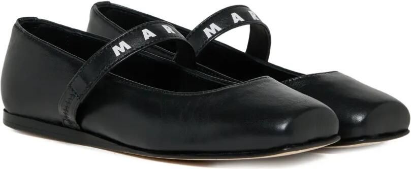 Marni Kids Ballerina's met vierkante neus Zwart