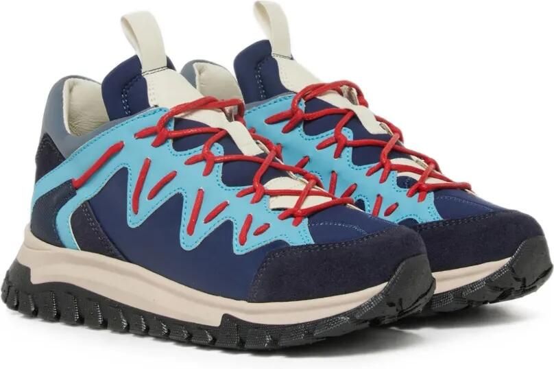 Marni Kids Blauwe sneakers van leer en technische stof