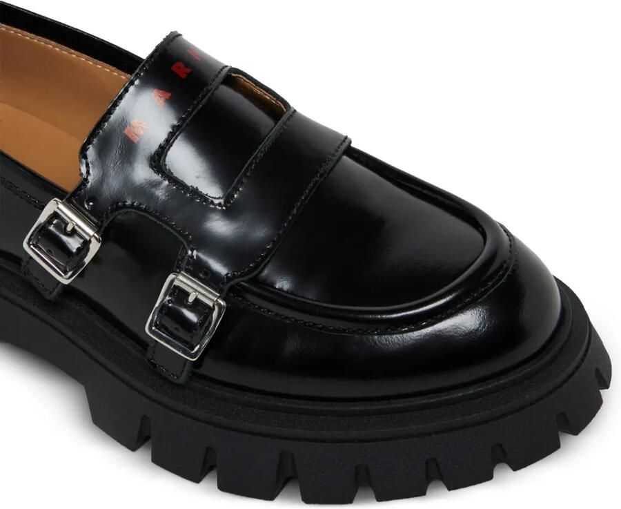 Marni Kids Chunky loafers met gesp Zwart - Foto 4