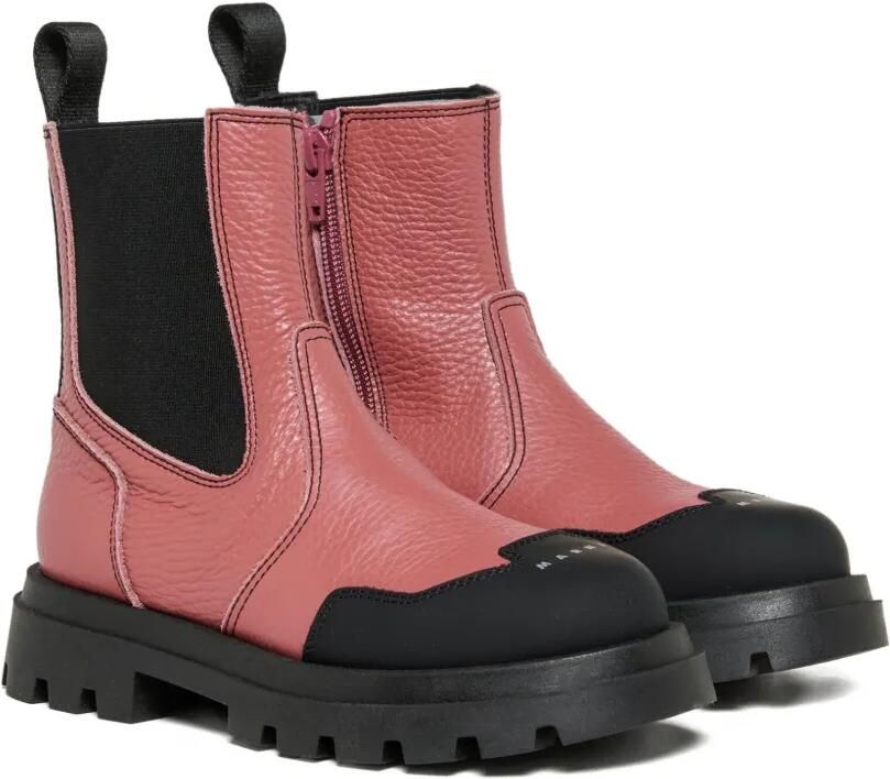 Marni Kids Enkellaarzen met rits Roze