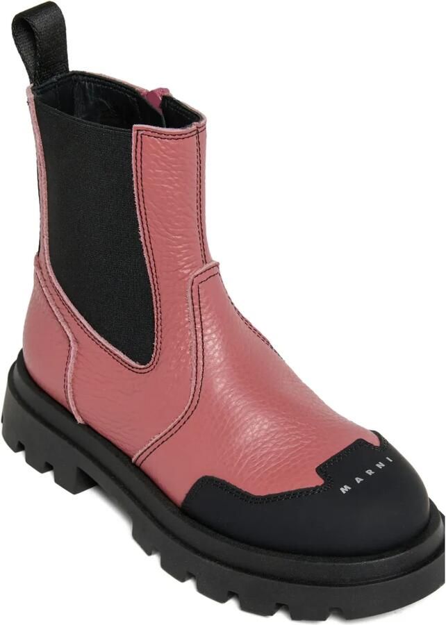 Marni Kids Enkellaarzen met rits Roze - Foto 3