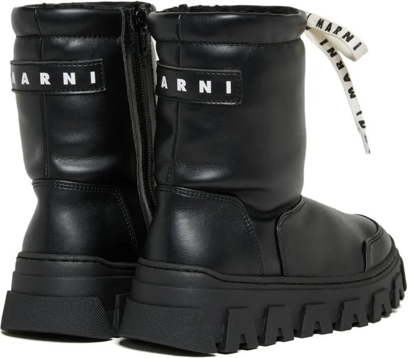 Marni Kids Enkellaarzen met veters Zwart - Foto 3