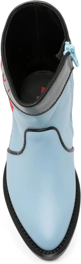 Marni Kids Laarzen met geborduurd logo en hart-patroon Blauw - Foto 4