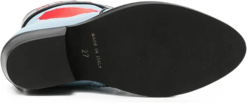 Marni Kids Laarzen met geborduurd logo en hart-patroon Blauw - Foto 3