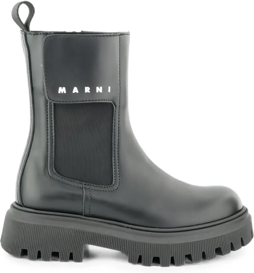 Marni Kids Laarzen met logopatch Zwart - Foto 2
