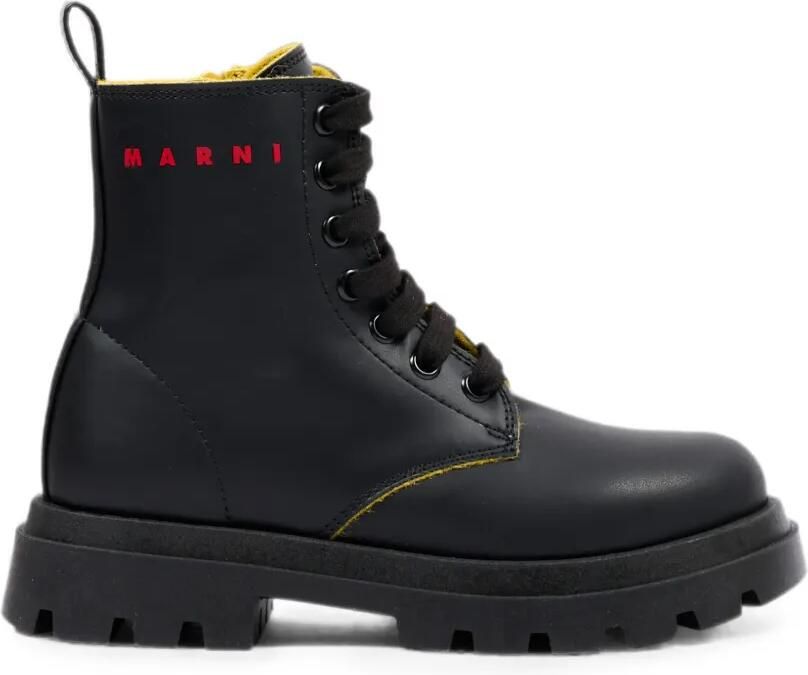 Marni Kids Laarzen met logoprint Zwart