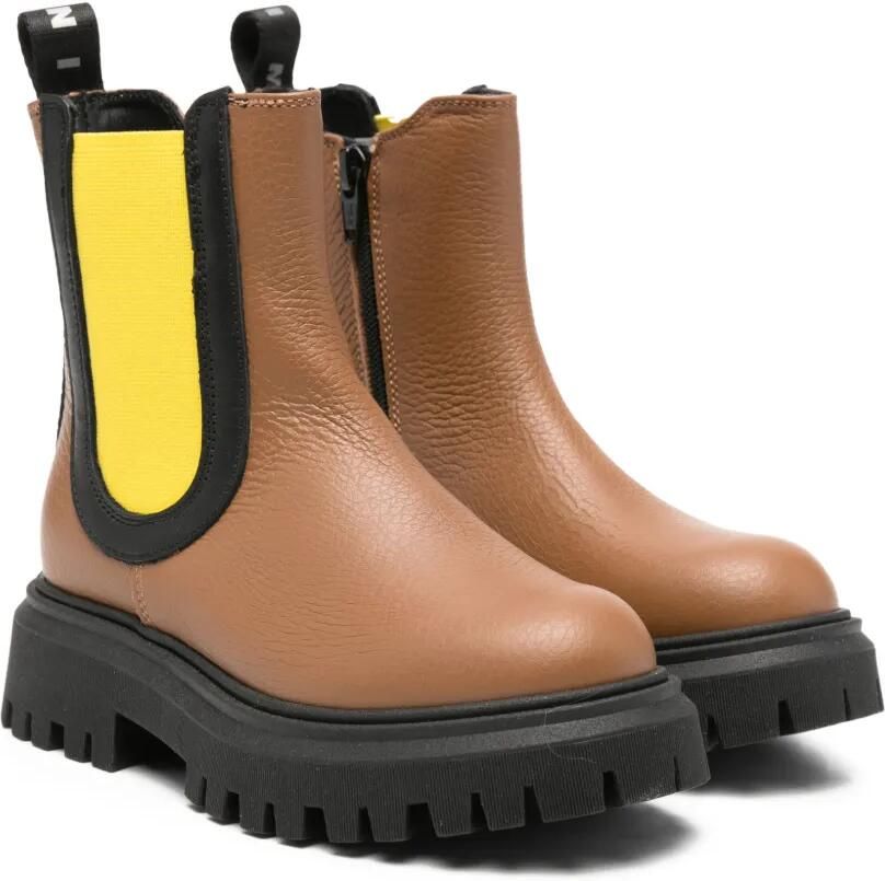 Marni Kids Laarzen verfraaid met logo Bruin