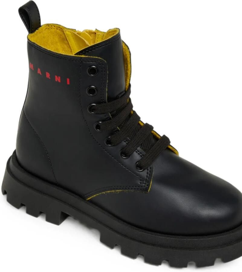 Marni Kids Legerlaarzen met logo Zwart - Foto 2