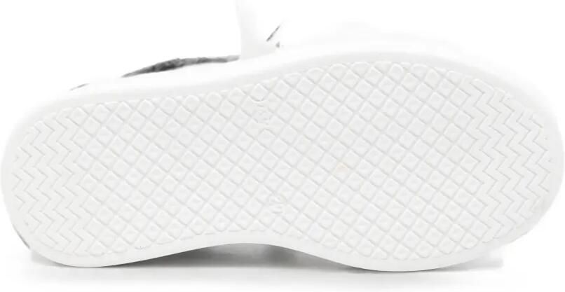 Marni Kids Leren sneakers met logoprint Wit - Foto 4