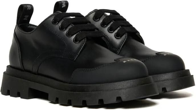 Marni Kids Loafers met logoprint Zwart