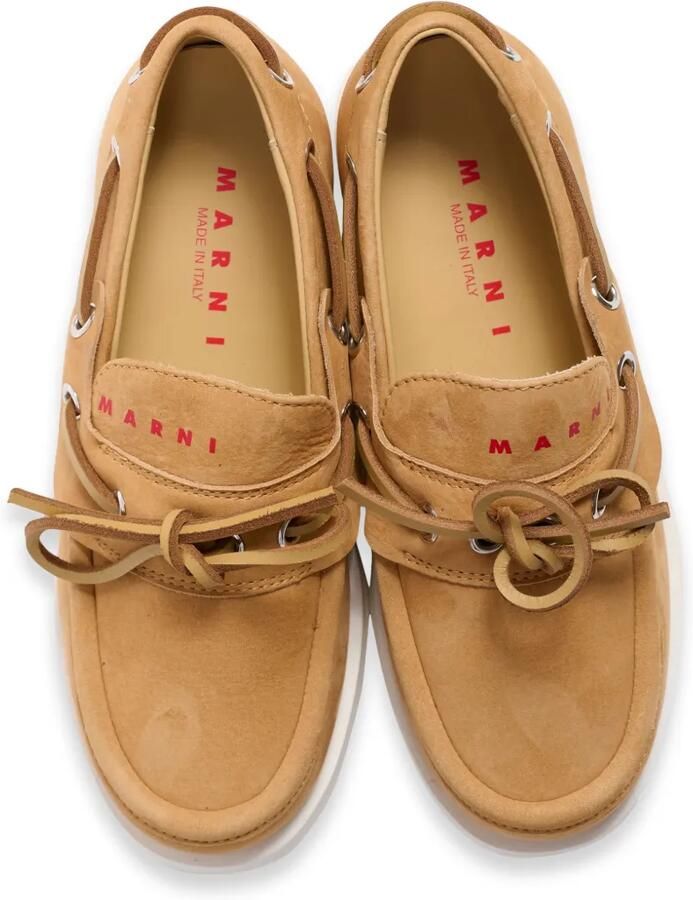 Marni Kids Loafers met veters Beige - Foto 4