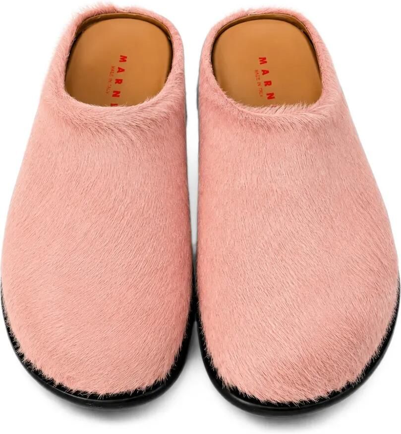 Marni Kids Muiltjes met ponyhaar Roze - Foto 2