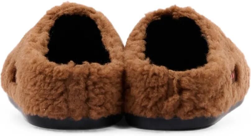 Marni Kids Sabot klompen met lammy-effect Bruin - Foto 3