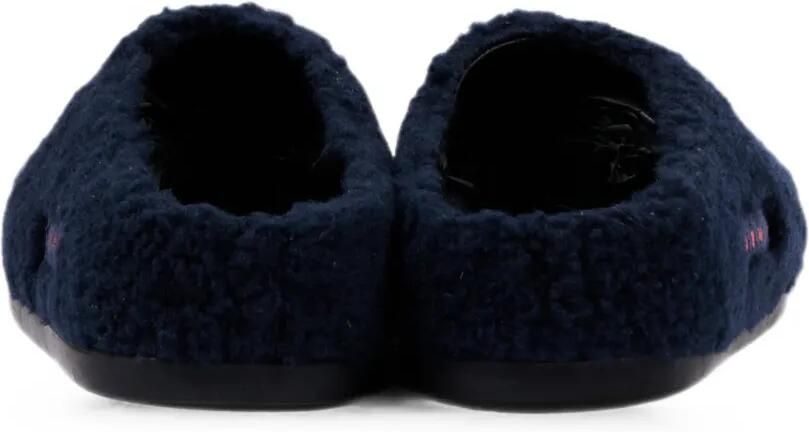 Marni Kids Sandalen met fleece-textuur en logo-patch Blauw - Foto 3