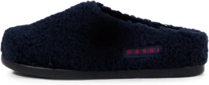 Marni Kids Sandalen met fleece-textuur en logo-patch Blauw - Foto 4