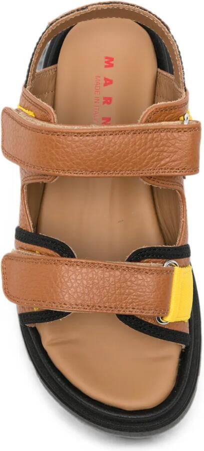 Marni Kids Sandalen met klittenband Bruin - Foto 3