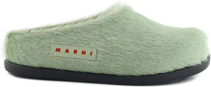 Marni Kids Sandalen met logo Groen