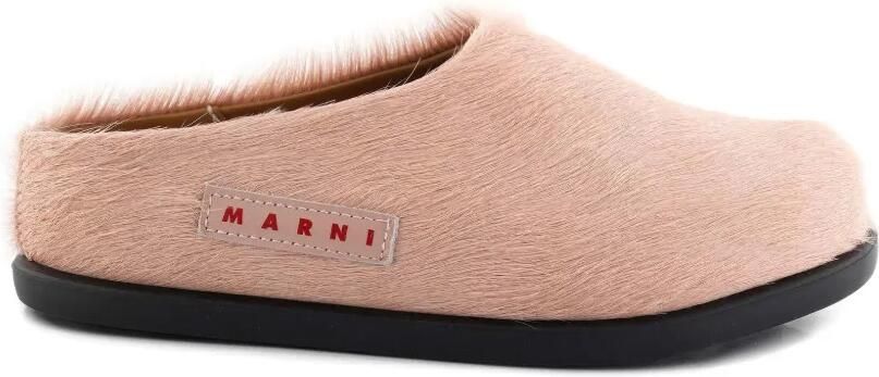 Marni Kids Sandalen met logo Roze