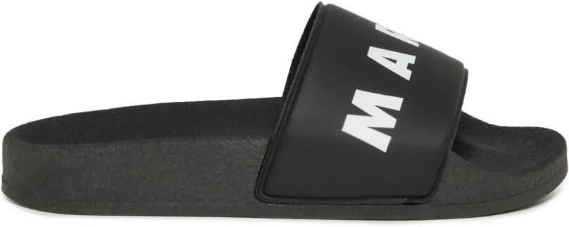 Marni Kids Slippers met logoprint Zwart - Foto 4