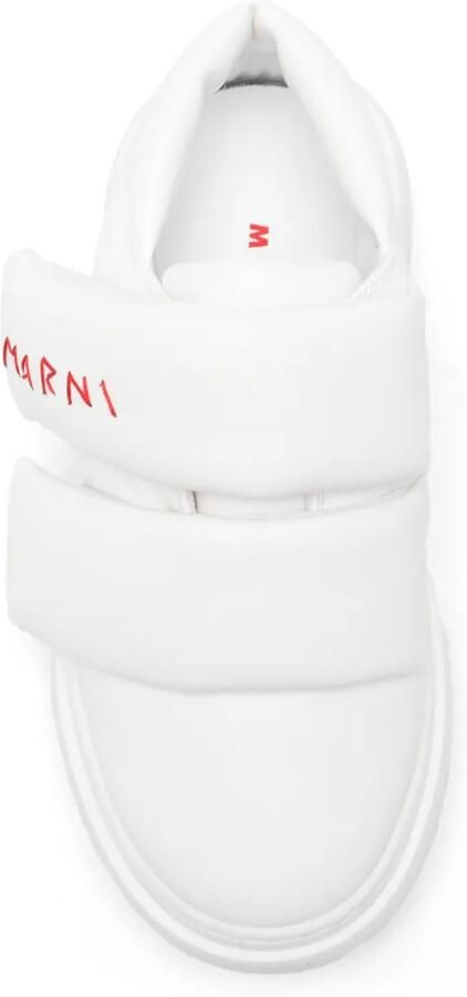Marni Kids Sneakers met klittenband en geborduurd logo Wit - Foto 3