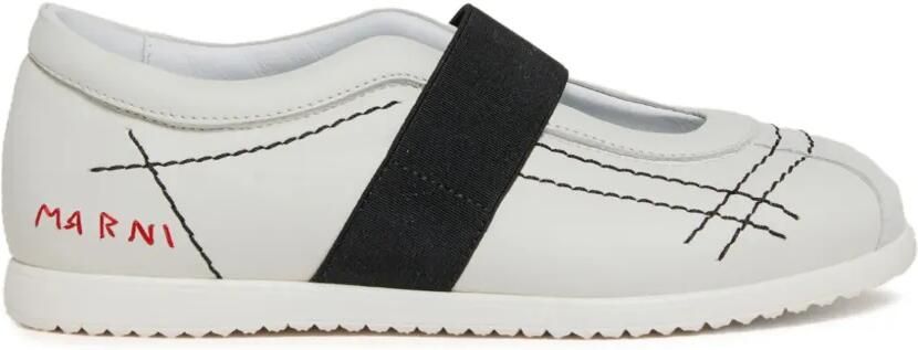 Marni Kids Sneakers met stiksels Grijs - Foto 4