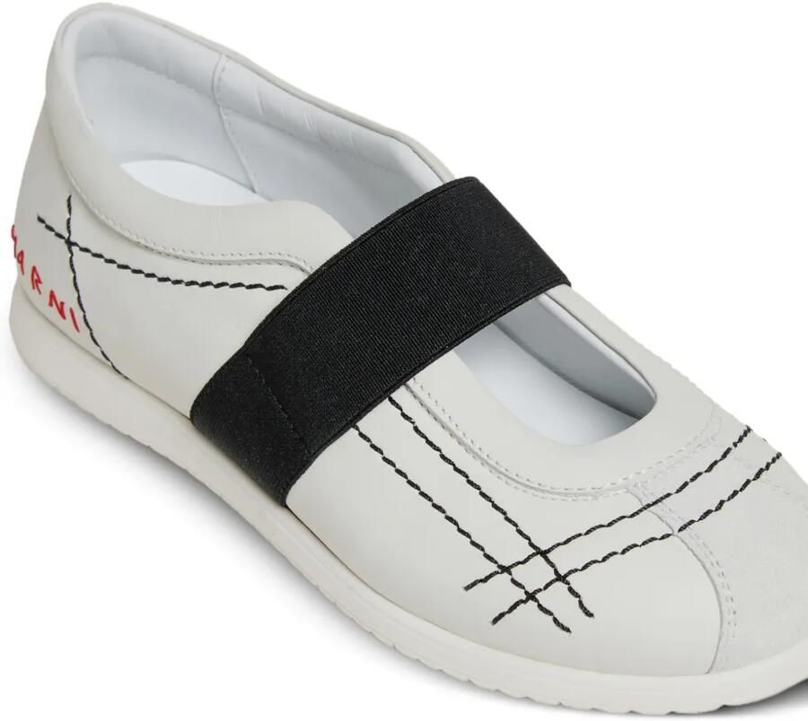 Marni Kids Sneakers met stiksels Grijs - Foto 2