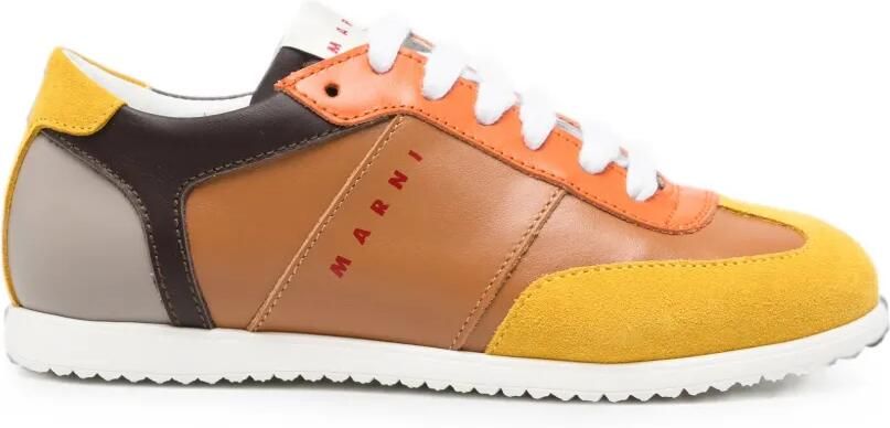Marni Kids Sneakers met vlakken Beige