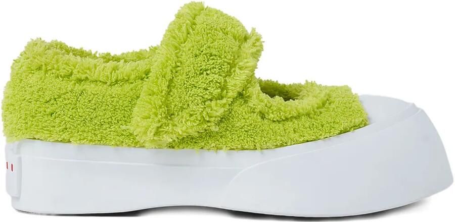 Marni Leren ballerina's Groen
