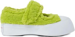 Marni Leren ballerina's Groen